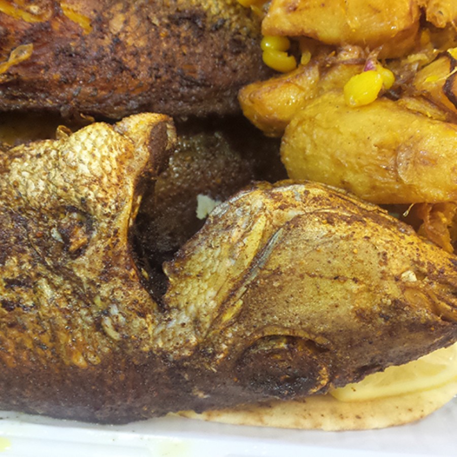 سمك شعري مقلي