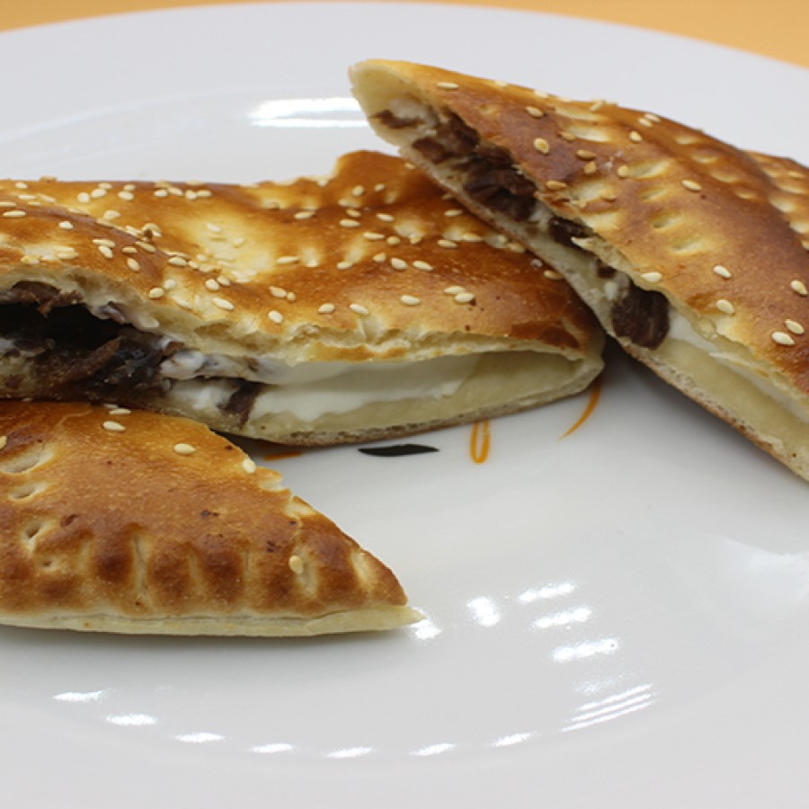 لبنه بالشاورما لحم