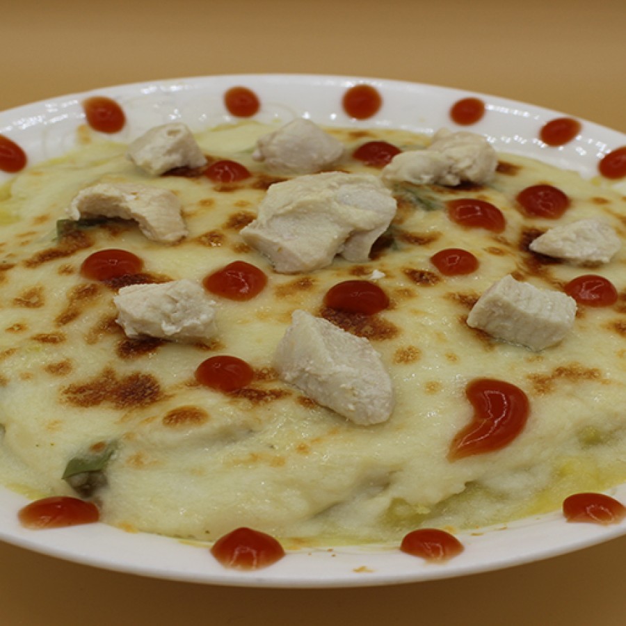 ماش بوتيتو بصوص الدجاج 