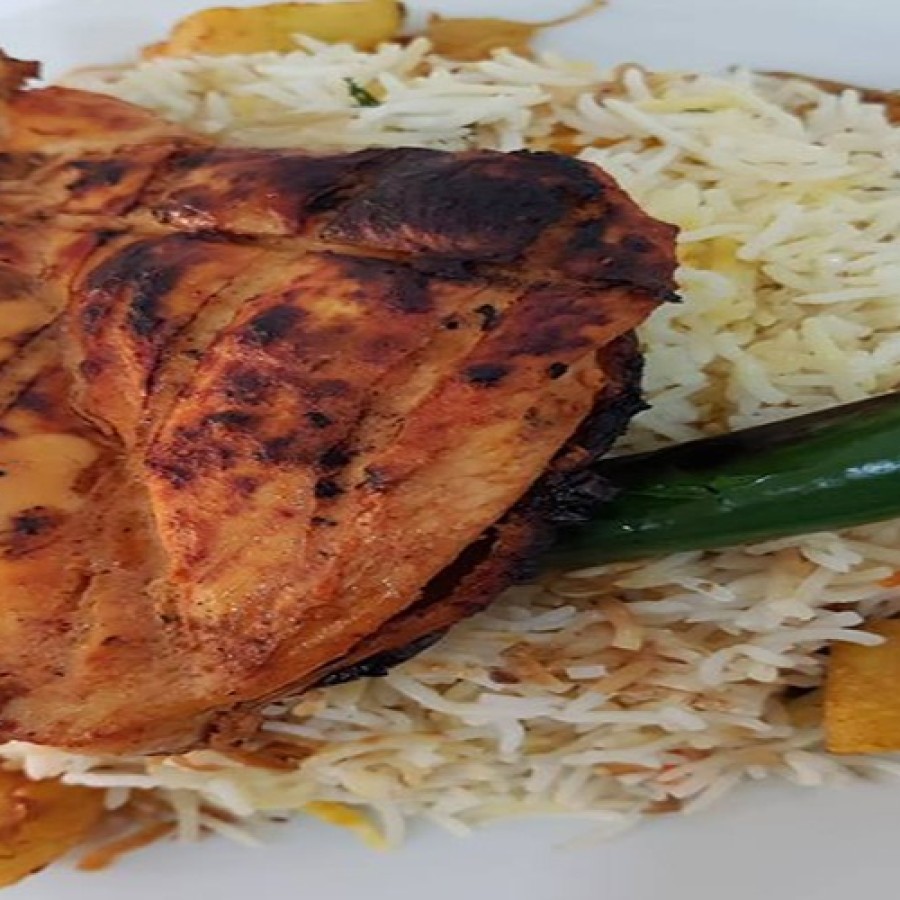 برياني دجاج على الفحم