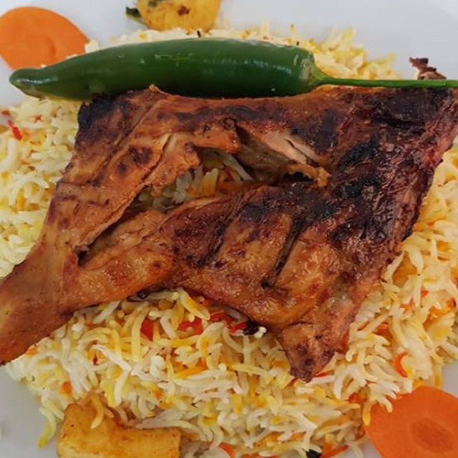 مندي دجاج على الفحم