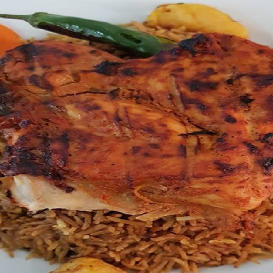 مكبوس دجاج علي الفحم